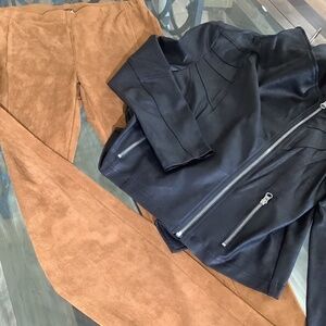 Alberto Makali vegan suede leggings washable. Fabulous  last cognac color